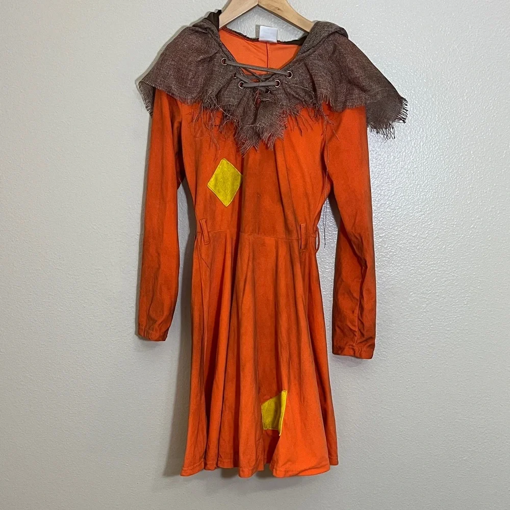 Trick ‘r Treat Orange Brown Scarecrow Costume With Socks
